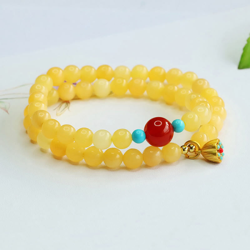 Bracelet porte-bonheur en Buddha Stones