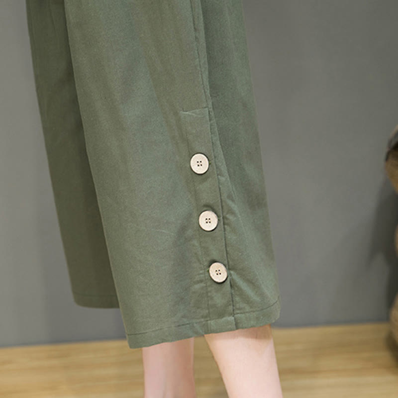 Pantalon court décontracté en coton uni avec cordon de serrage et poches pour homme Motif Buddha Stones - image 27