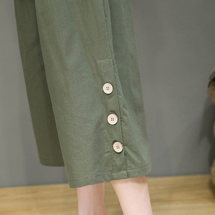 Pantalon court décontracté en coton uni avec cordon de serrage et poches pour homme Motif Buddha Stones - image 27