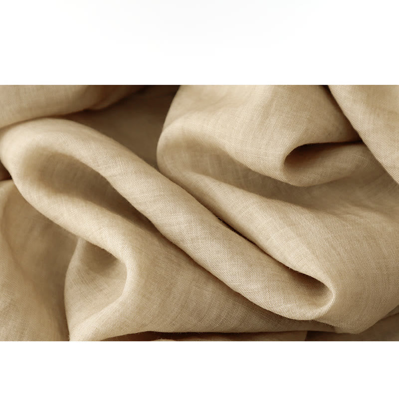 Pantalon court ample en coton avec poches pour femme, motif Buddha Stones , couleur unie, broderie en dentelle - image 22