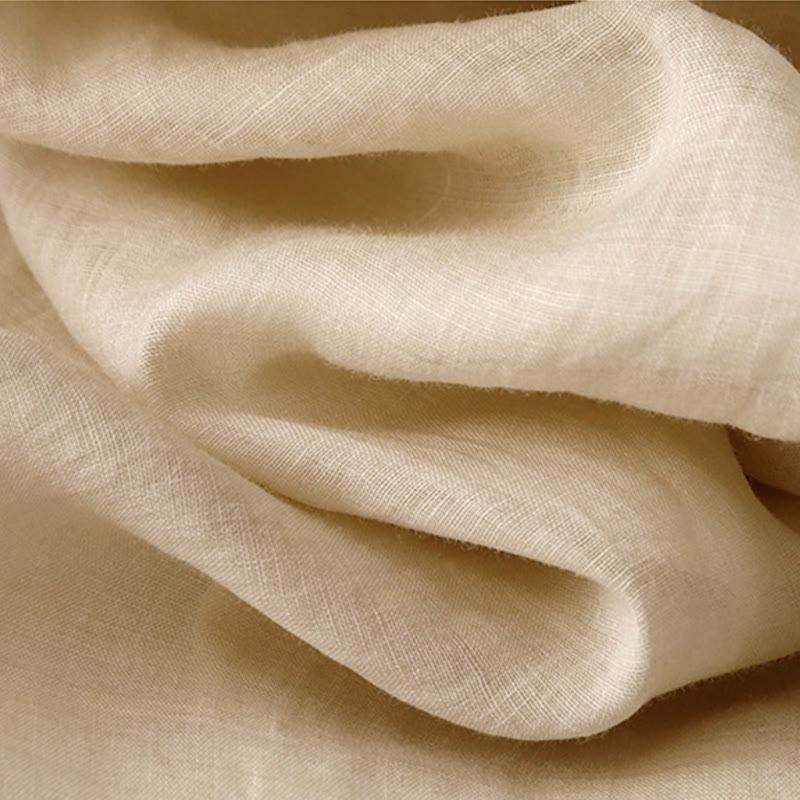 Pantalon large en coton avec cordon de serrage et broderie Buddha Stones Commute pour femme, longueur cheville, avec poches - image 3