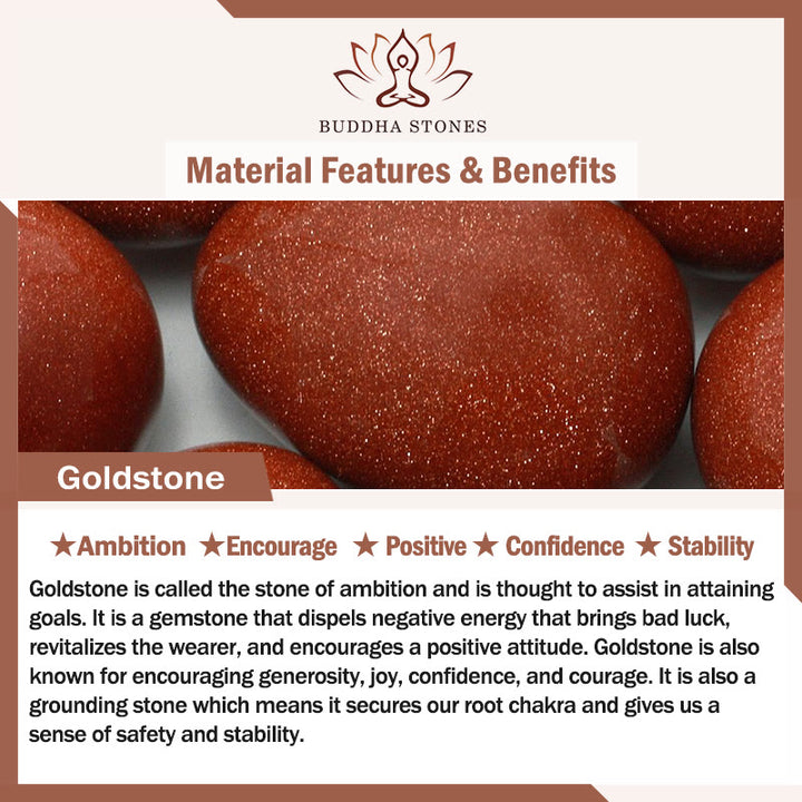 Bracelet multicouche positif en perles de pierre d'or naturelles de 2 mm Buddha Stones