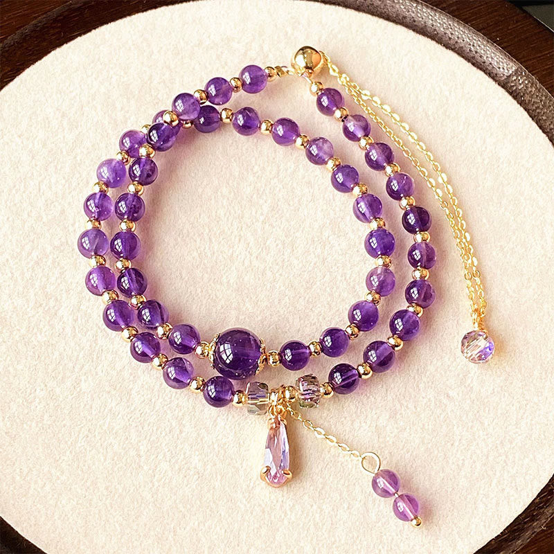 Bracelet multicouches en Buddha Stones