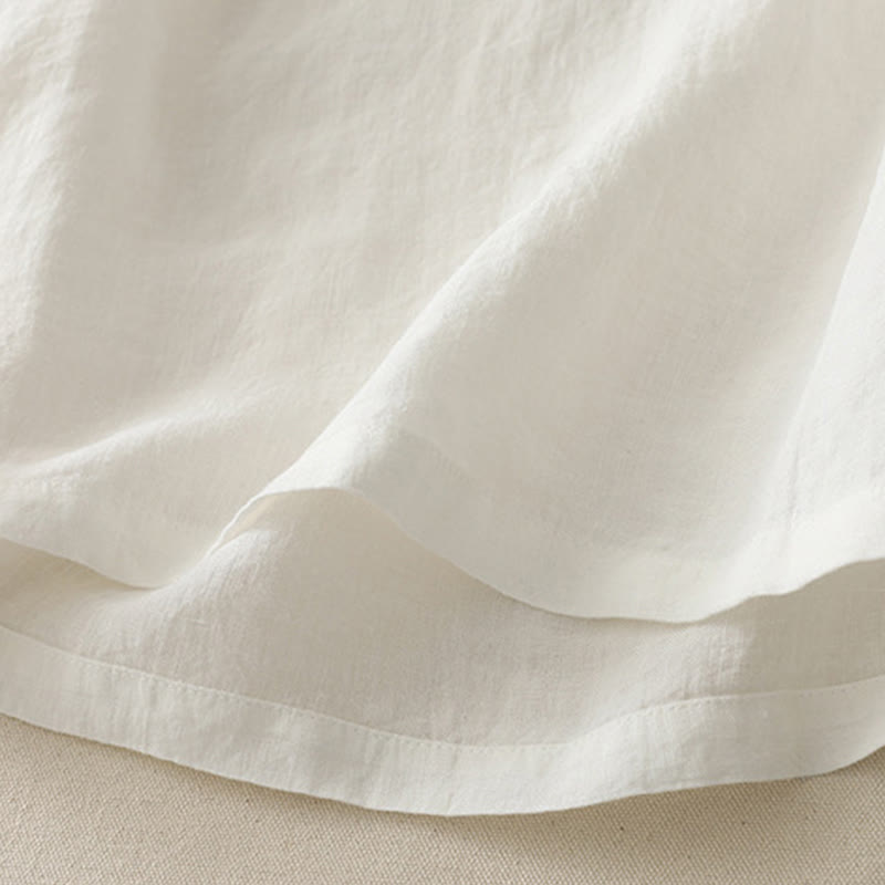 Chemise à manches courtes en polyester pour femme, motif Buddha Stones, col ras du cou et imprimé fil uni - image 7