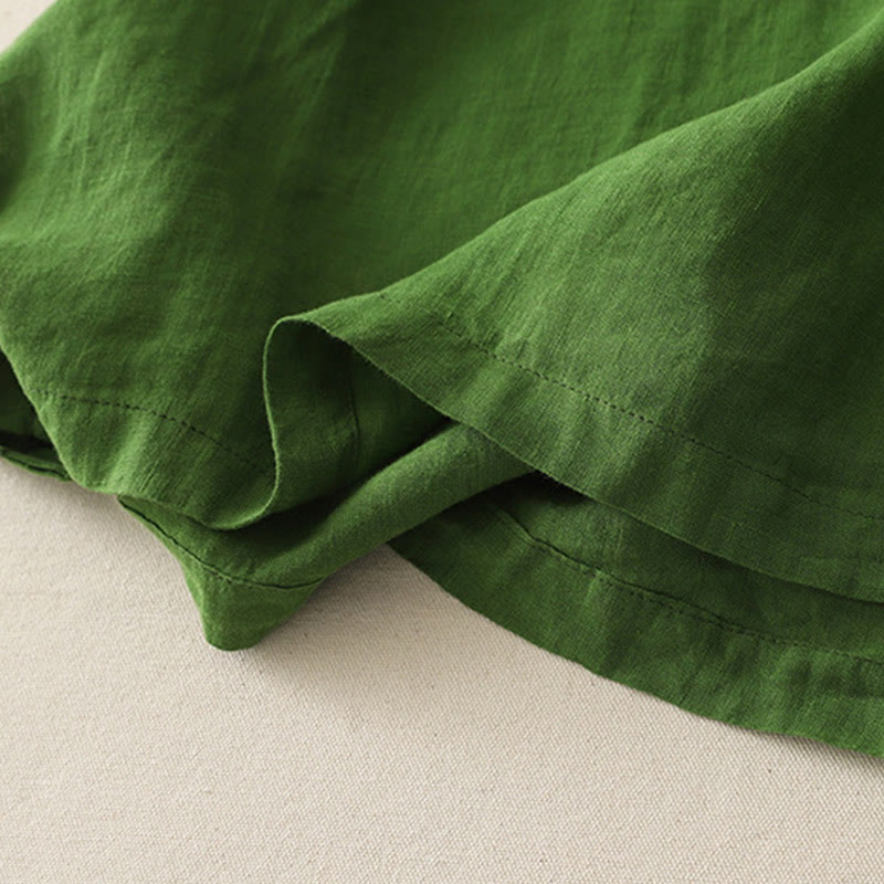 Chemise à manches courtes en polyester pour femme, motif Buddha Stones, col ras du cou et imprimé fil uni - image 18