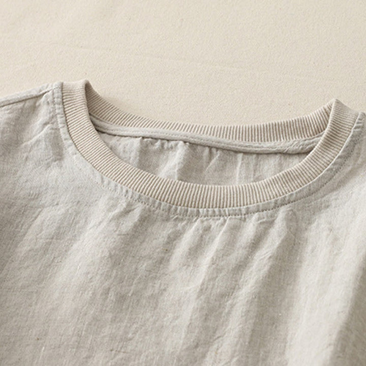 Chemise à manches courtes en polyester pour femme, motif Buddha Stones, col ras du cou et imprimé fil uni - image 26