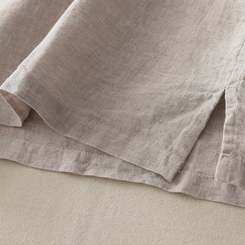 Chemise à manches courtes en polyester pour femme, motif Buddha Stones, col ras du cou et imprimé fil uni - image 32