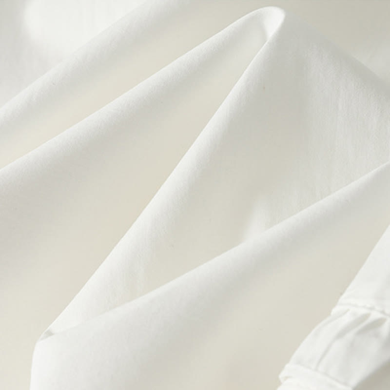 Pantalon en coton et lin pour femme avec poches, motif Buddha Stones, ourlet à volants, couleur pure - image 4