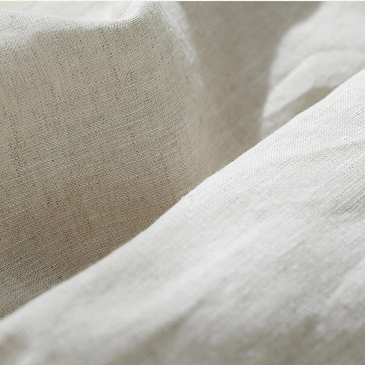 Pantalon court sarouel taille haute en coton et lin pour femme, couleur pure, avec poches, motif Buddha Stones Commute - image 11