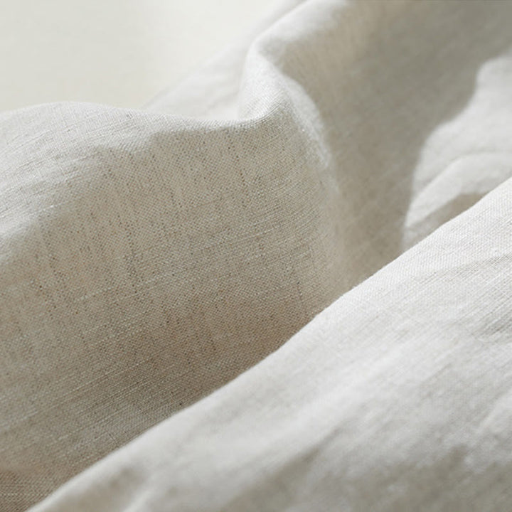 Pantalon court sarouel taille haute en coton et lin pour femme, couleur pure, avec poches, motif Buddha Stones Commute - image 13