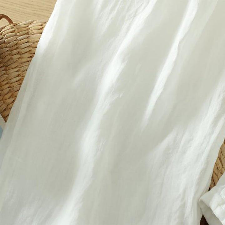 Pantalon harem pour femme, longueur cheville, avec poches, couleur pure et design simple, de la Buddha Stones Commute - image 12