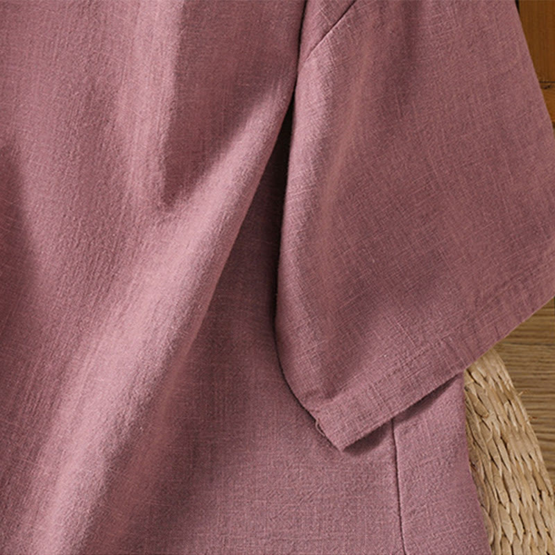 T-shirt d'été décontracté à manches courtes et col rond pour femme, en coton, motif Buddha Stones - image 6