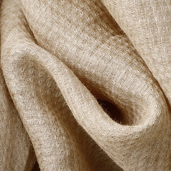 Chemise à manches trois-quarts en coton et lin pour femme, avec boutons à lacets et Buddha Stones - image 13