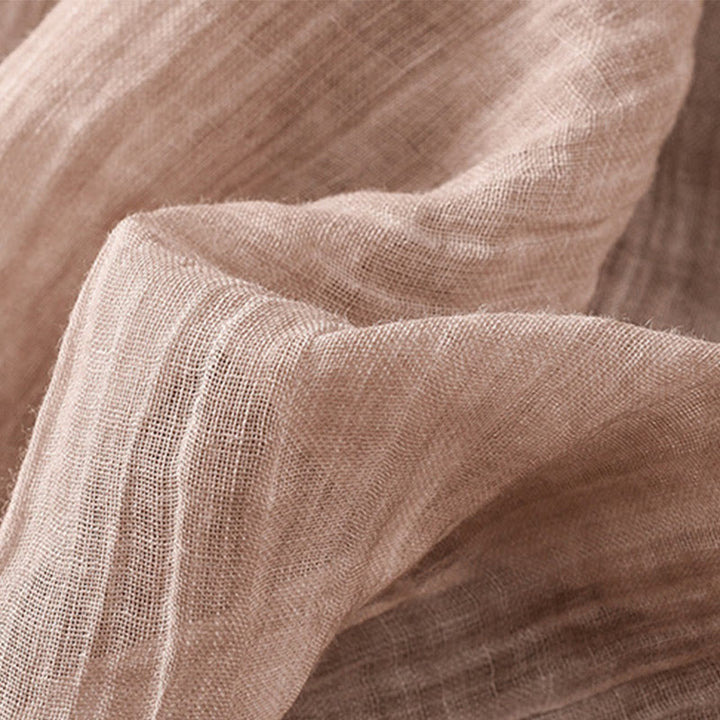 T-shirt décontracté d'été à col rond en coton et lin pour femme, motif Buddha Stones, manches trois-quarts - image 26