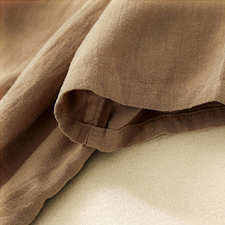 T-shirt d'été décontracté à manches courtes et col rond brodé Buddha Stones pour femme - image 4