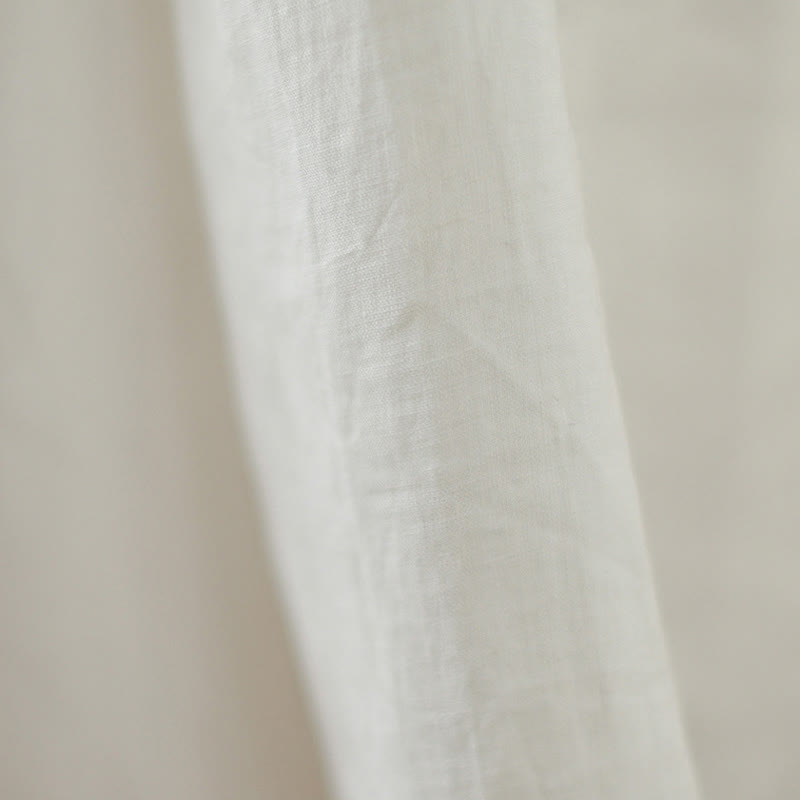 Robe mi-longue décontractée en coton sans manches avec poches et boutons au dos, motif floral Buddha Stones - image 10