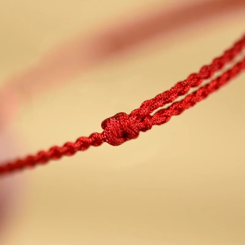 Bracelet de bénédiction en perles de cinabre et bois de pêcher, Buddha Stones