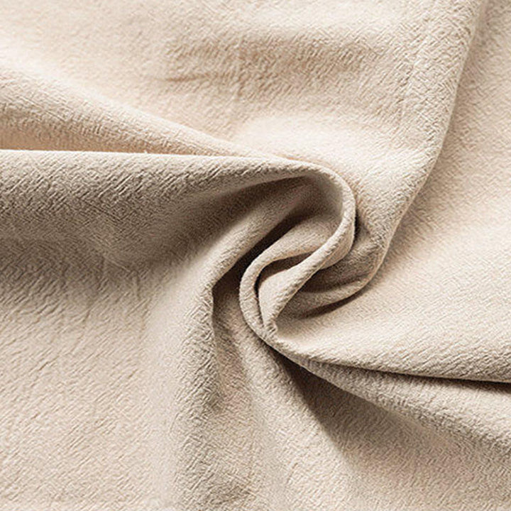 Chemise d'été en coton à manches courtes pour homme, motif Buddha Stones, motif grenouille et boutons - image 1