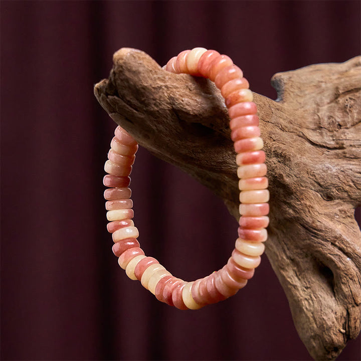 Bracelet en Buddha Stones tibétaines naturelles en os de chameau violet sang pour éloigner les mauvais esprits