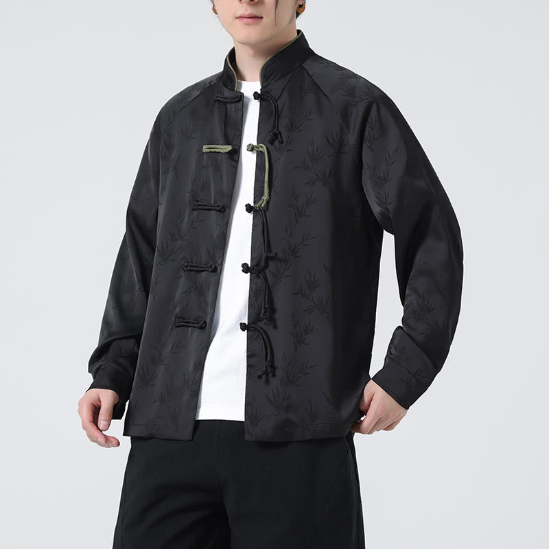 Chemise à manches longues pour homme, motif jacquard de Buddha Stones , motif grenouille chinoise, boutons - image 20