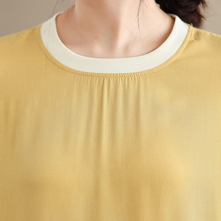 Robe mi-longue fendue sans manches en coton avec poches et motif Buddha Stones - image 32