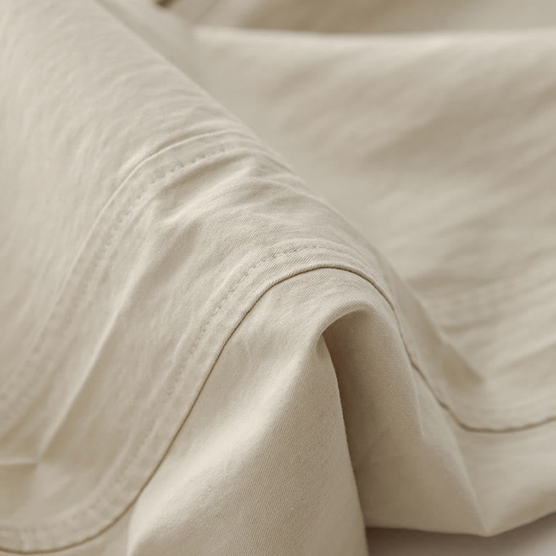 Pantalon ample en coton et lin pour femme, taille haute, couleur unie, avec poches , Buddha Stones printemps - image 6