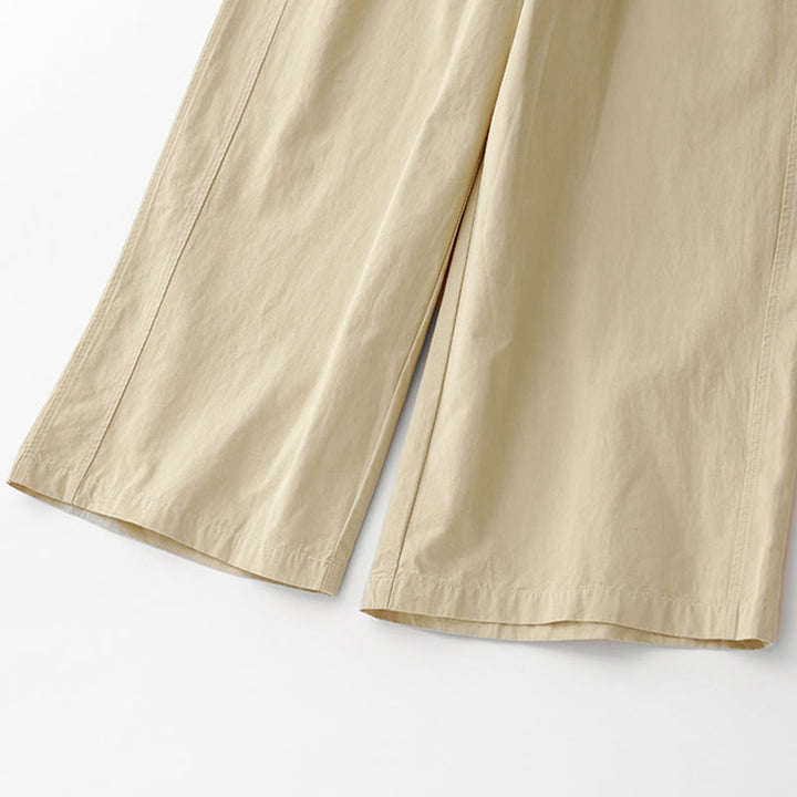 Pantalon ample en coton et lin pour femme, taille haute, couleur unie, avec poches , Buddha Stones printemps