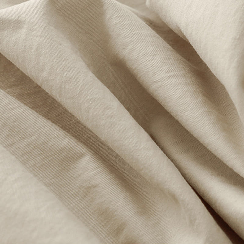 Pantalon ample en coton et lin pour femme, taille haute, couleur unie, avec poches , Buddha Stones printemps - image 7