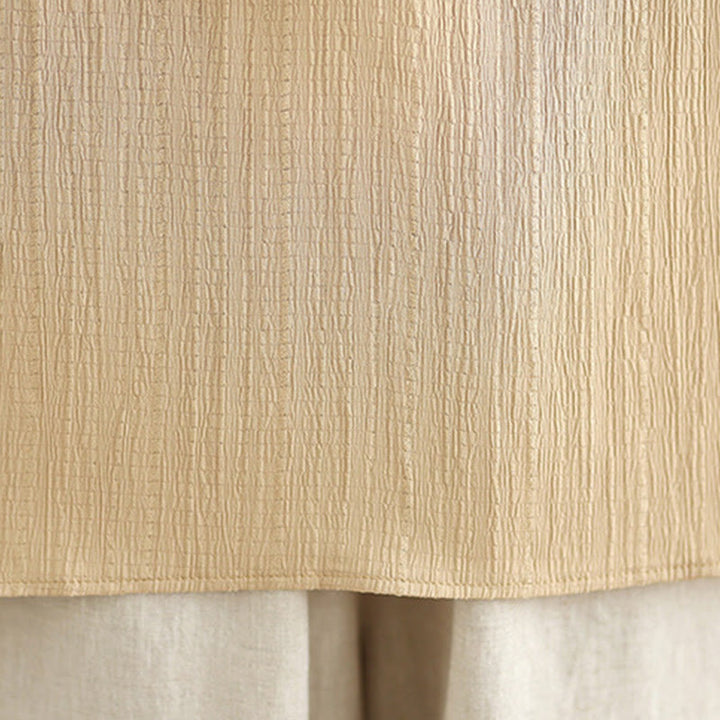 Chemise décontractée à manches courtes et col en V pour femme, en polyester, motif Buddha Stones - image 8