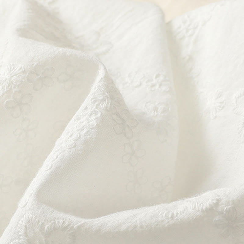 Chemise décontractée à manches mi-longues en coton et lin pour femme, motif Buddha Stones, coupe creuse et décontractée - image 9