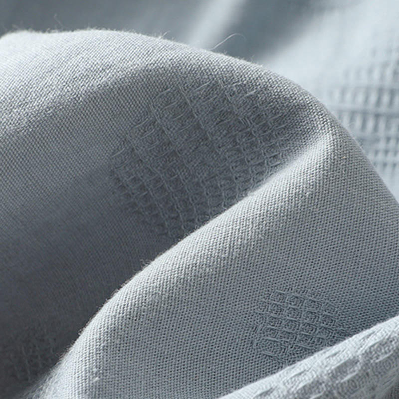 Chemise ample à manches courtes et col ras du cou pour femme, en coton, motif Buddha Stones - image 6