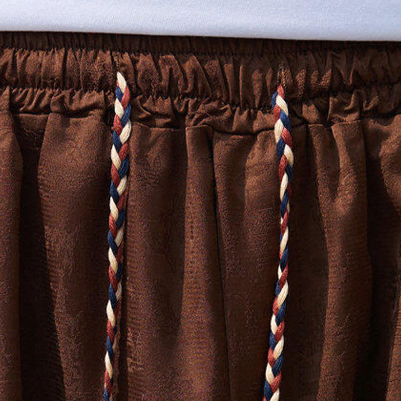 Pantalon homme avec cordon de serrage et poches, motif broderie Buddha Stones , longueur 7-8 - image 17