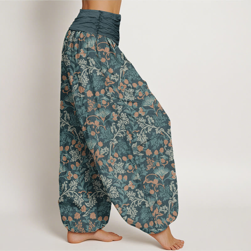 Pantalon sarouel décontracté à taille élastique pour femme avec Buddha Stones - image 1