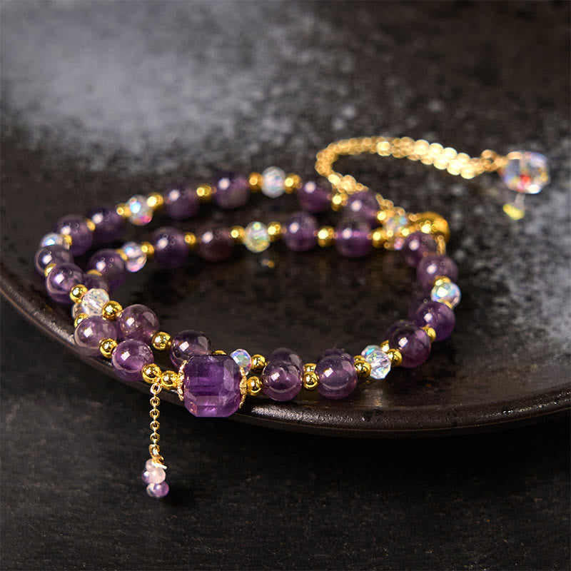 Bracelet double tour en Buddha Stones