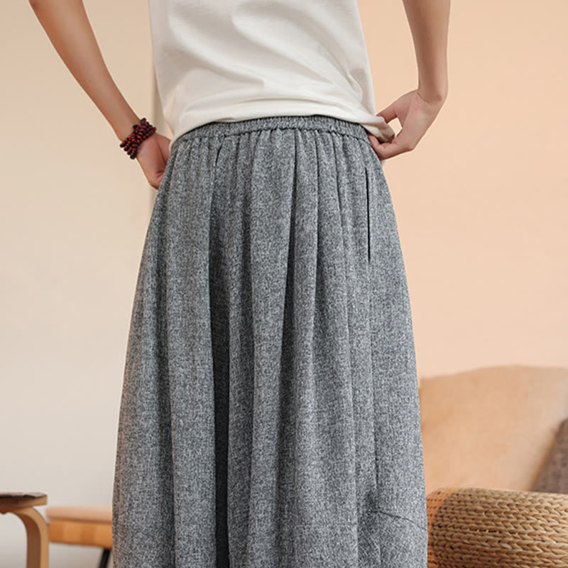 Pantalon sarouel court à la cheville pour homme, avec poches et broderies de personnages d'été, motif Buddha Stones