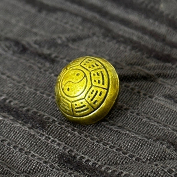 Chemise homme à manches mi-longues en coton et lin, motif patchwork de couleurs et Buddha Stones - image 9