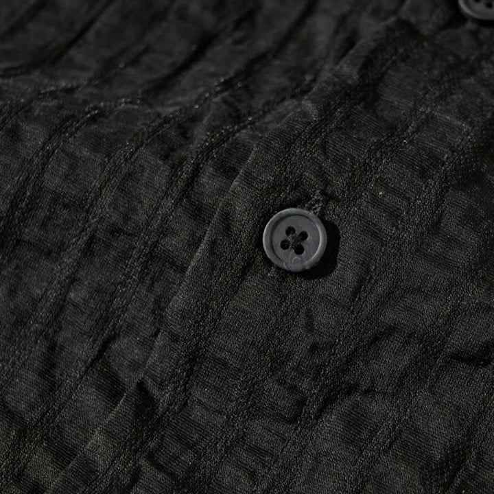 Chemise d'été en Tencel à manches courtes et boutons pour homme, couleur unie et respirante, motif Buddha Stones - image 23