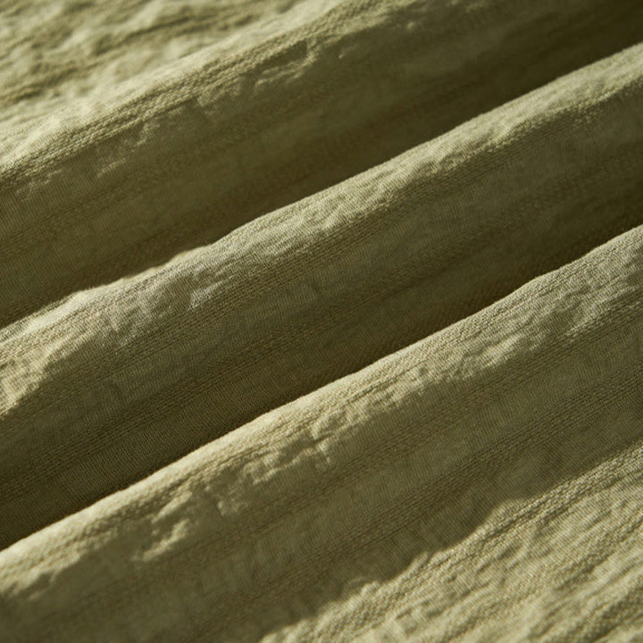 Chemise d'été en Tencel à manches courtes et boutons pour homme, couleur unie et respirante, motif Buddha Stones - image 12