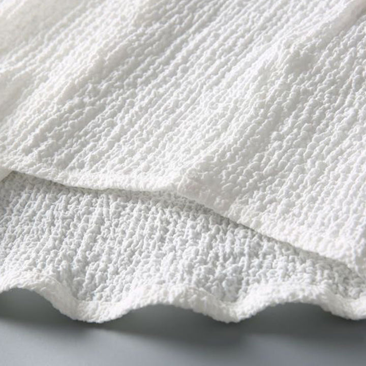 Ensemble 2 pièces pour homme, t-shirt à manches courtes et pantalon à col en V froissé, couleur unie, motif Buddha Stones - image 15