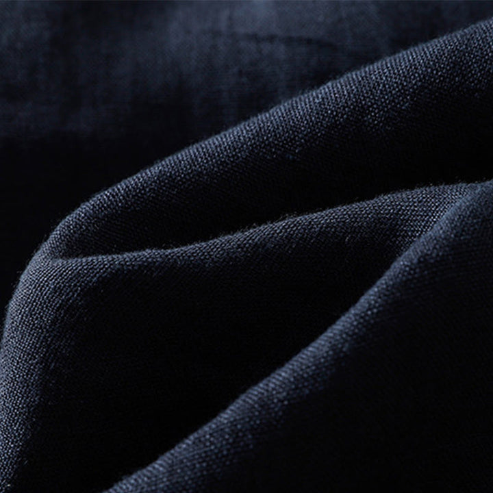 Pantalon Buddha Stones uni en coton avec cordon de serrage et poches pour femme, longueur 7-8 - image 8