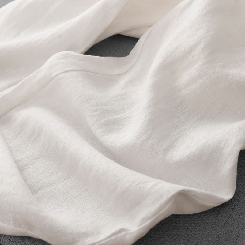 Pantalon décontracté taille haute à volants et cordon de serrage pour femme, coupe large en coton avec poches, motif Buddha Stones - image 15