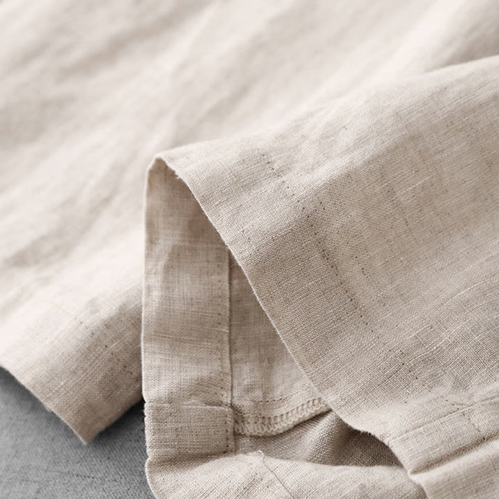 Pantalon décontracté taille haute à volants et cordon de serrage pour femme, coupe large en coton avec poches, motif Buddha Stones - image 8