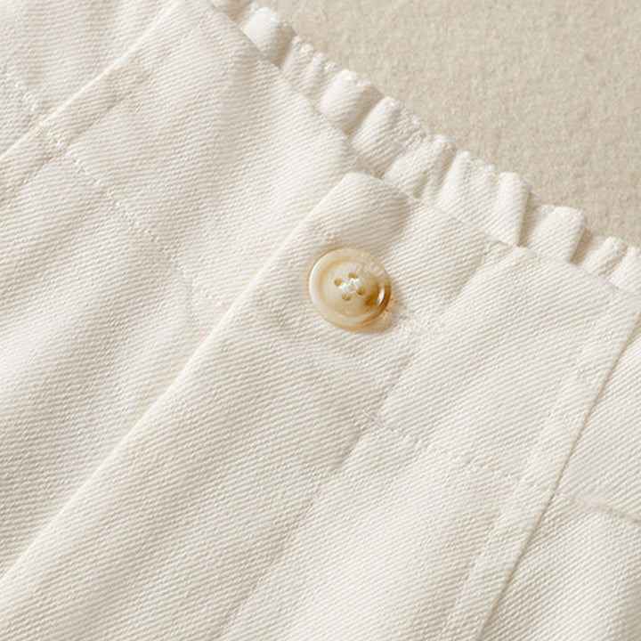 Pantalon Buddha Stones en dentelle patchwork taille haute pour femme, jambes larges, longueur cheville, avec poches et fermeture éclair - image 4