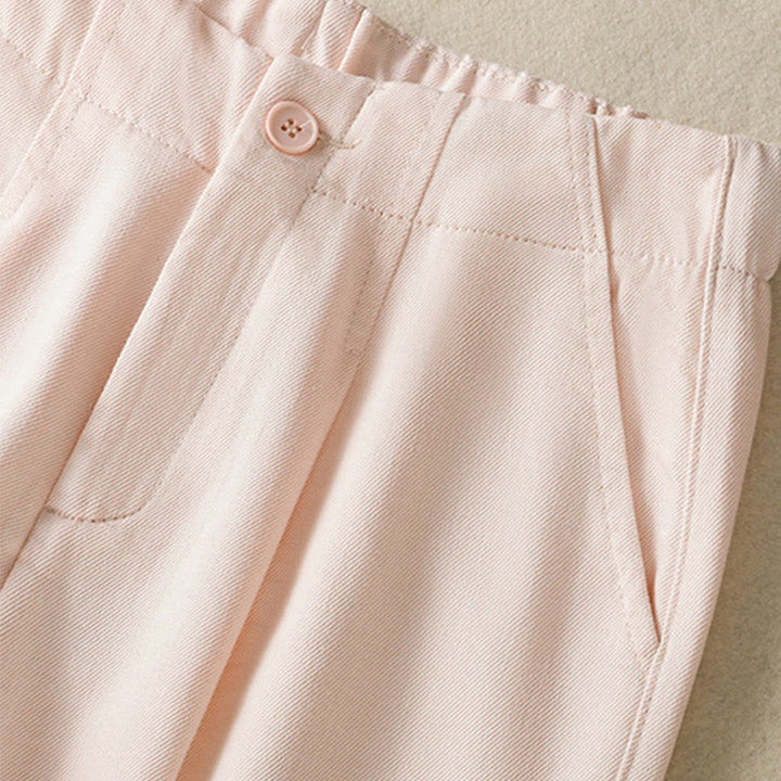 Pantalon Buddha Stones en dentelle patchwork taille haute pour femme, jambes larges, longueur cheville, avec poches et fermeture éclair - image 11