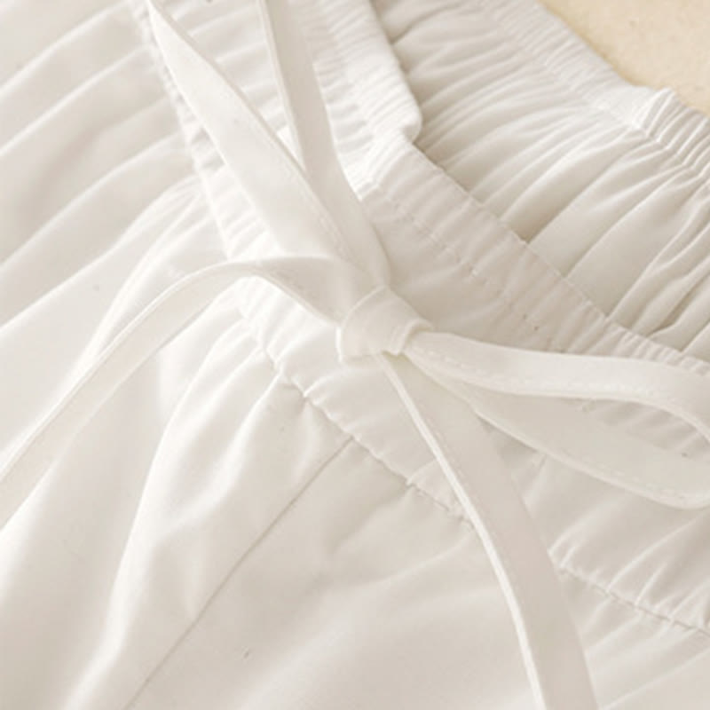 Pantalon large en coton à cordon de serrage pour femme, longueur cheville, avec poches, motif Buddha Stones Commute - image 10