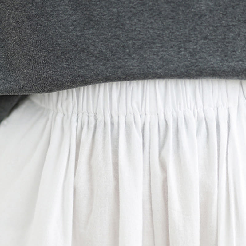 Pantalon bouffant en coton uni avec poches Buddha Stones Commute Summer pour femme - image 12