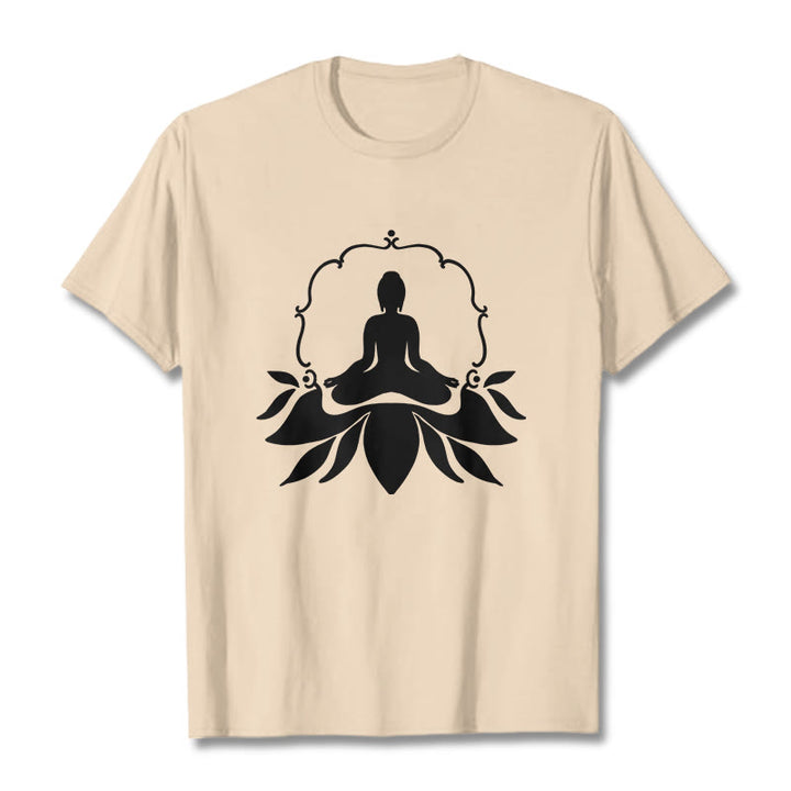 T-shirt Bouddha assis sur l'herbe Buddha Stones en méditation - Bisque - 2XL - image 8