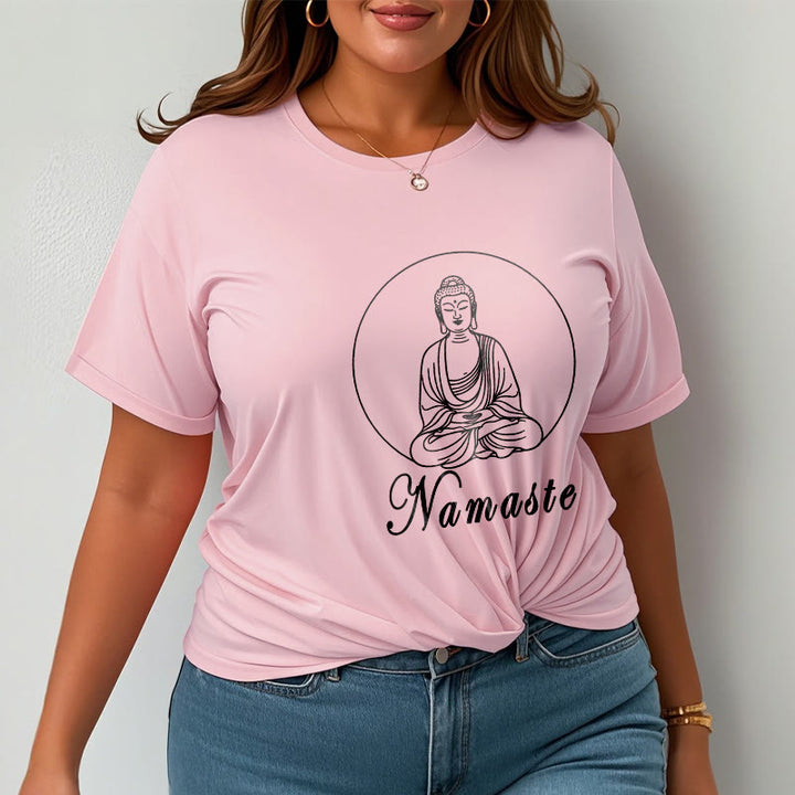 T-shirt Buddha Stones NAMASTE bouddha méditant - image 14