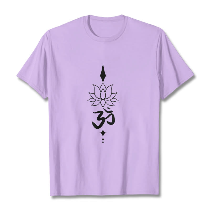 T-shirt Buddha Stones Symbole Om Lotus - Prune - 2XL - image 16