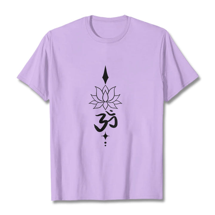 T-shirt Buddha Stones Symbole Om Lotus - Prune - 2XL - image 16